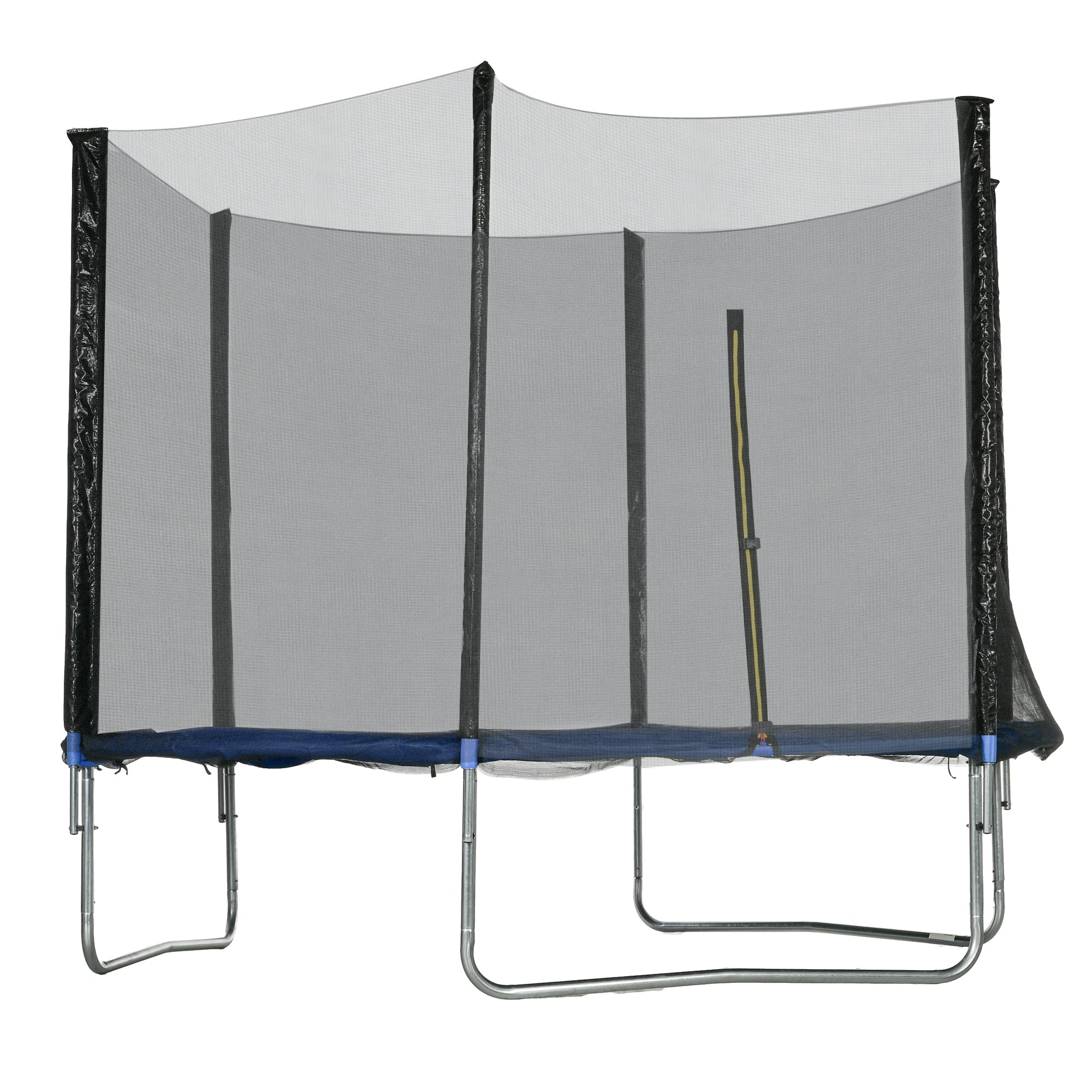 SPORTNOW Outdoor Trampoline Ø305x250 cm Trampoline for Kids Adults with Safety Net Ladder Edge Cover and Steel Frame for Garden Patio Blue