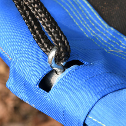 Garden Nest Swing Ø100x120-180 cm Adjustable Height with Ropes and Flags for Kids and Adults 80 kg Load Capacity Indoor and Outdoor Multicolor