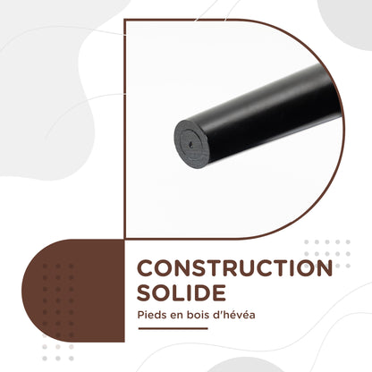 Entry Bench End of Bed Upholstered for Bedroom, Voile Fabric, Brown, 102 x 36 x 51 cm