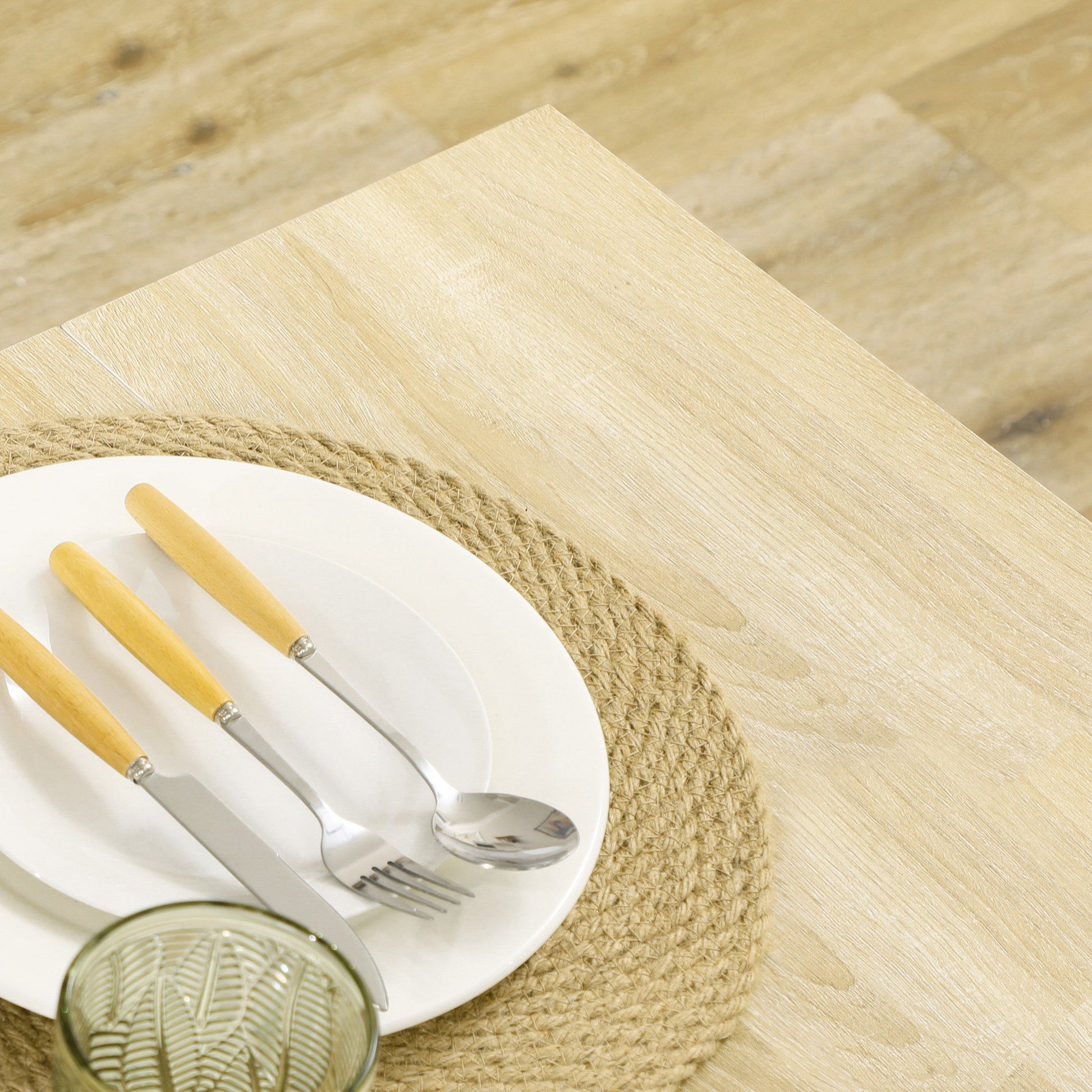 Dining Table for 4-6 People Rectangular Kitchen Table Modern Style 110 lbs Load Capacity 47.2"L x 27.2"W x 29.5"H Oak