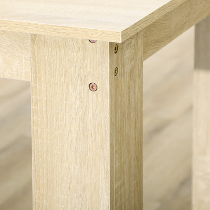 Dining Table for 4-6 People Rectangular Kitchen Table Modern Style 110 lbs Load Capacity 47.2"L x 27.2"W x 29.5"H Oak