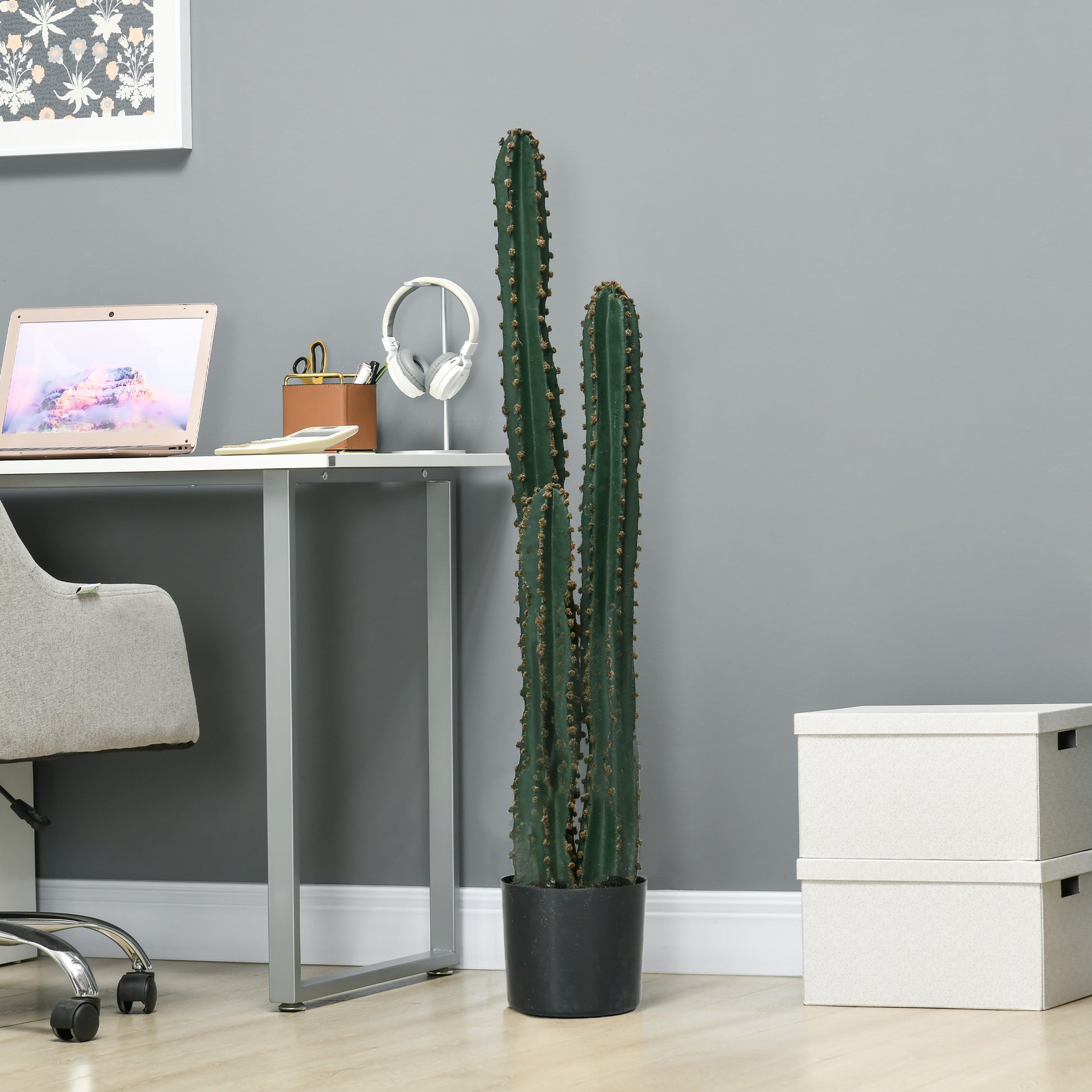 Highly Realistic Large Artificial Cactus Large Artificial Plant Dimensions: Ø 18 x 120H cm Green