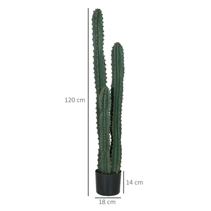 Highly Realistic Large Artificial Cactus Large Artificial Plant Dimensions: Ø 18 x 120H cm Green