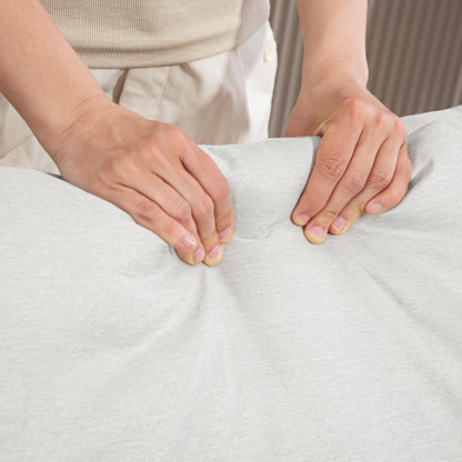 Modern Living Room Armchair, Bedroom and Living Room Armchair in Fabric with Wide Seat and Thick Padding with Pocket Springs, Cream White