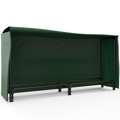 Firewood Rack 200 x 36 x 99 cm Log Rack with Water-Resistant Cover, Adjustable Firewood Storage for Garden, Patio, Metal, Black