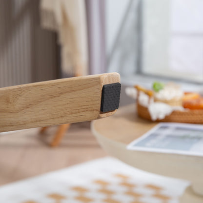 Living Room Armchair Nordic Lounge Chair with Armrest, Seat Cushion, Padded Armchair with Wooden Frame, Armrest Chair with Velvet Look, Upholstered Chair for Bedroom Off-white