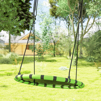Nest Swing Ø100 cm Plate Swing Height Adjustable Garden Swing up to 150 kg load-bearing Durable & Weatherproof Children's Swing Hanging Swing Outdoor Indoor for Kids and Adults