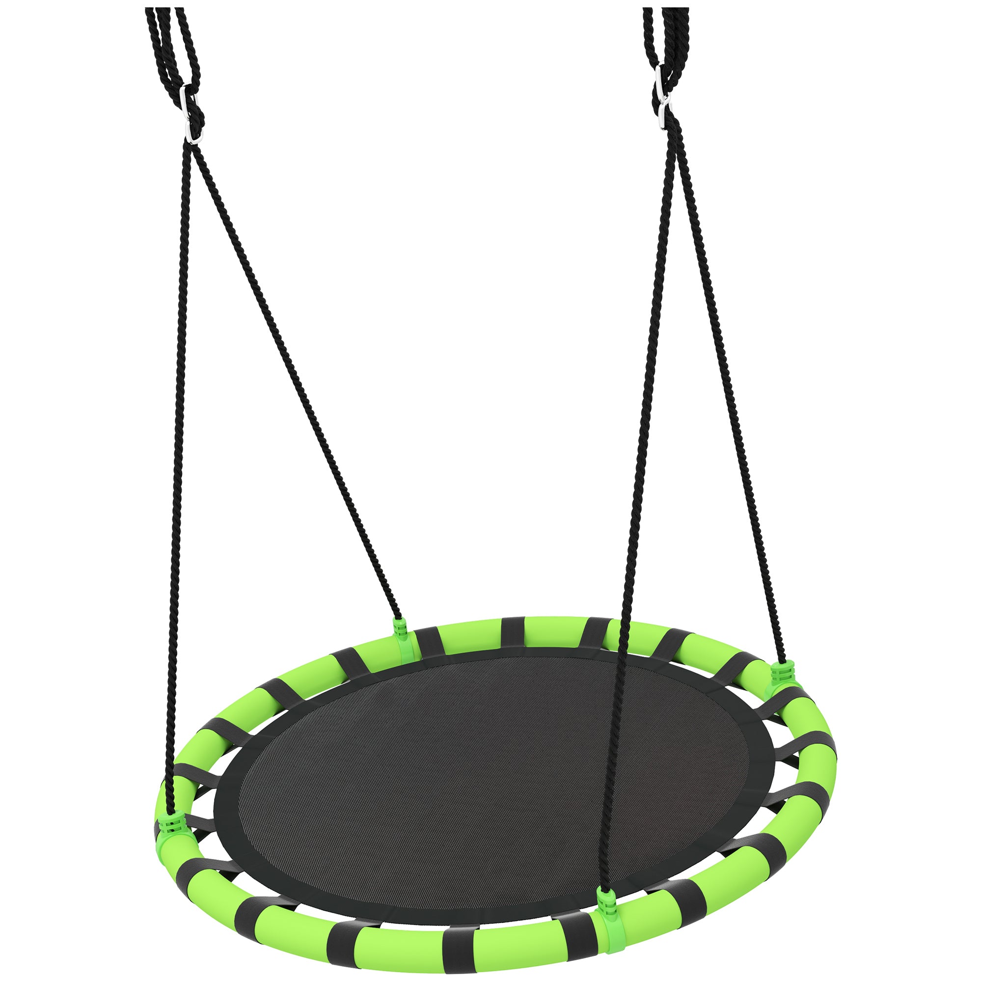 Nest Swing Ø100 cm Plate Swing Height Adjustable Garden Swing up to 150 kg load-bearing Durable & Weatherproof Children's Swing Hanging Swing Outdoor Indoor for Kids and Adults
