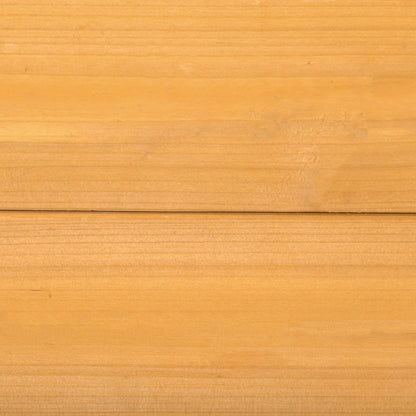 Children's Wooden Sandbox Sandbox for Kids Square from 3-8 Years with Non-Woven Fabric and 4 Seats for Garden Patio Terrace 109x109x19.8 cm Natural