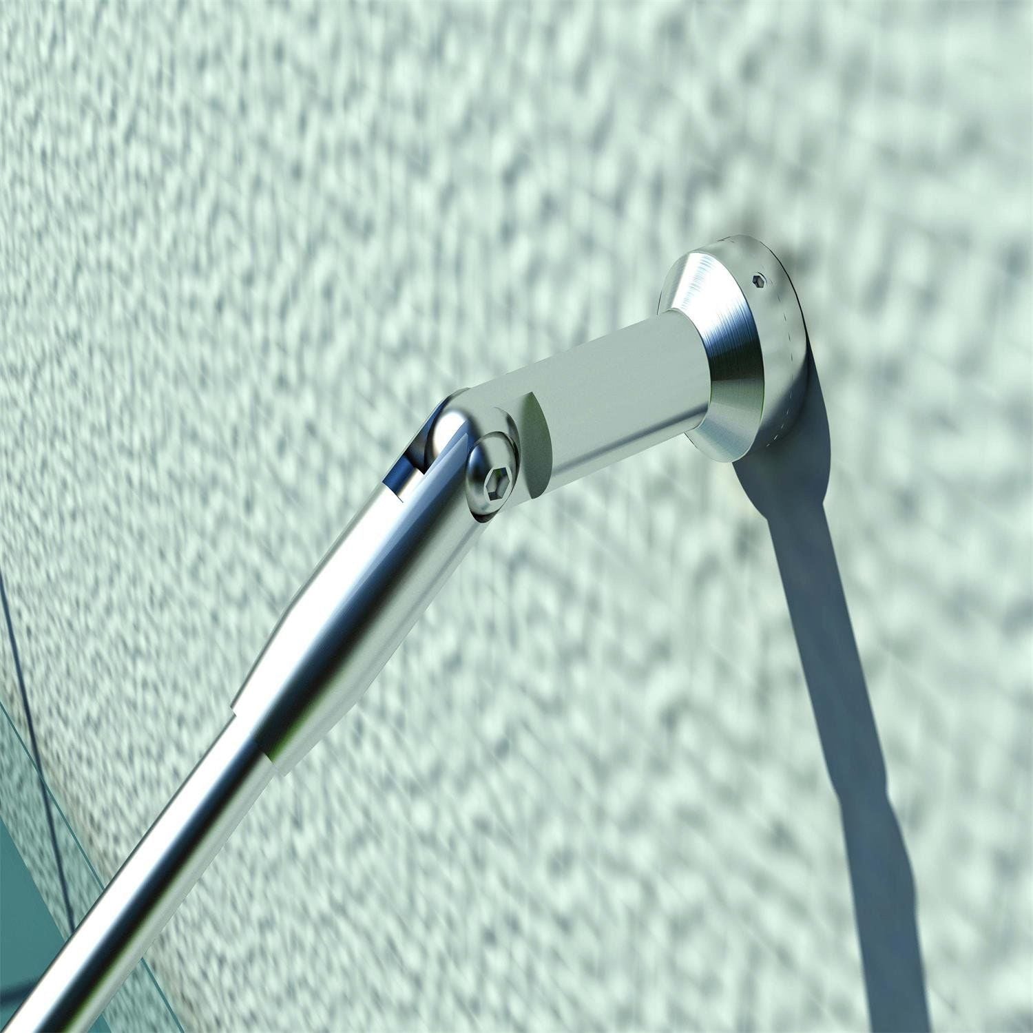 Canopy Glass Canopy Door Canopy Tempered Glass (ESG) Stainless Steel Clear Glass 200x90cm