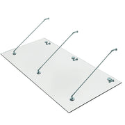 Canopy Glass Canopy Door Canopy Tempered Glass (ESG) Stainless Steel Clear Glass 200x90cm