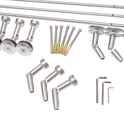 Canopy Glass Canopy Door Canopy Tempered Glass (ESG) Stainless Steel Clear Glass 200x90cm