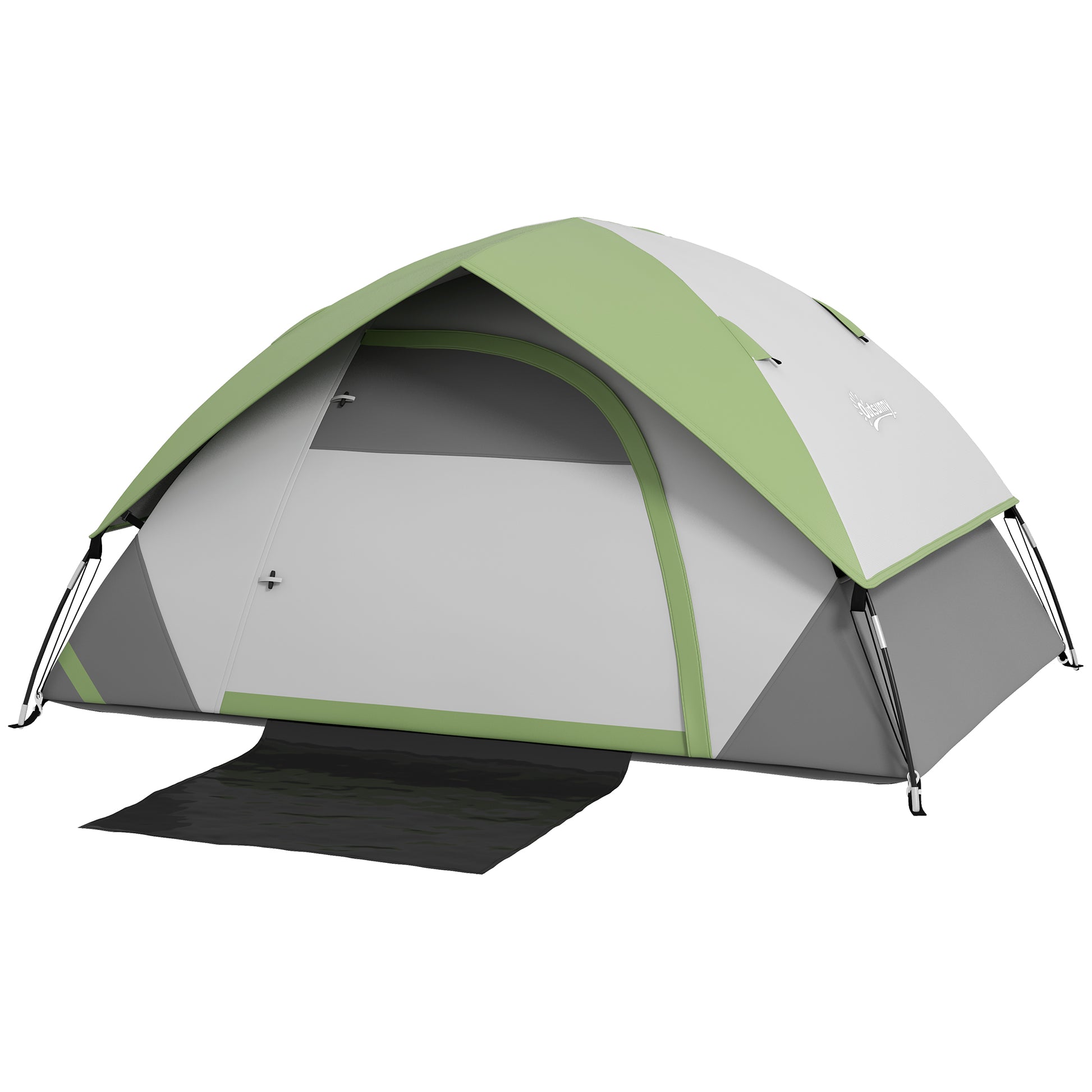 Dome Tent for 2 People Light, Stable Waterproof Family Tent with Door & Window Pack Bag, Hook, Camping Tent with 3000mm Water Column Tent for Camping Travel Trekking Garden