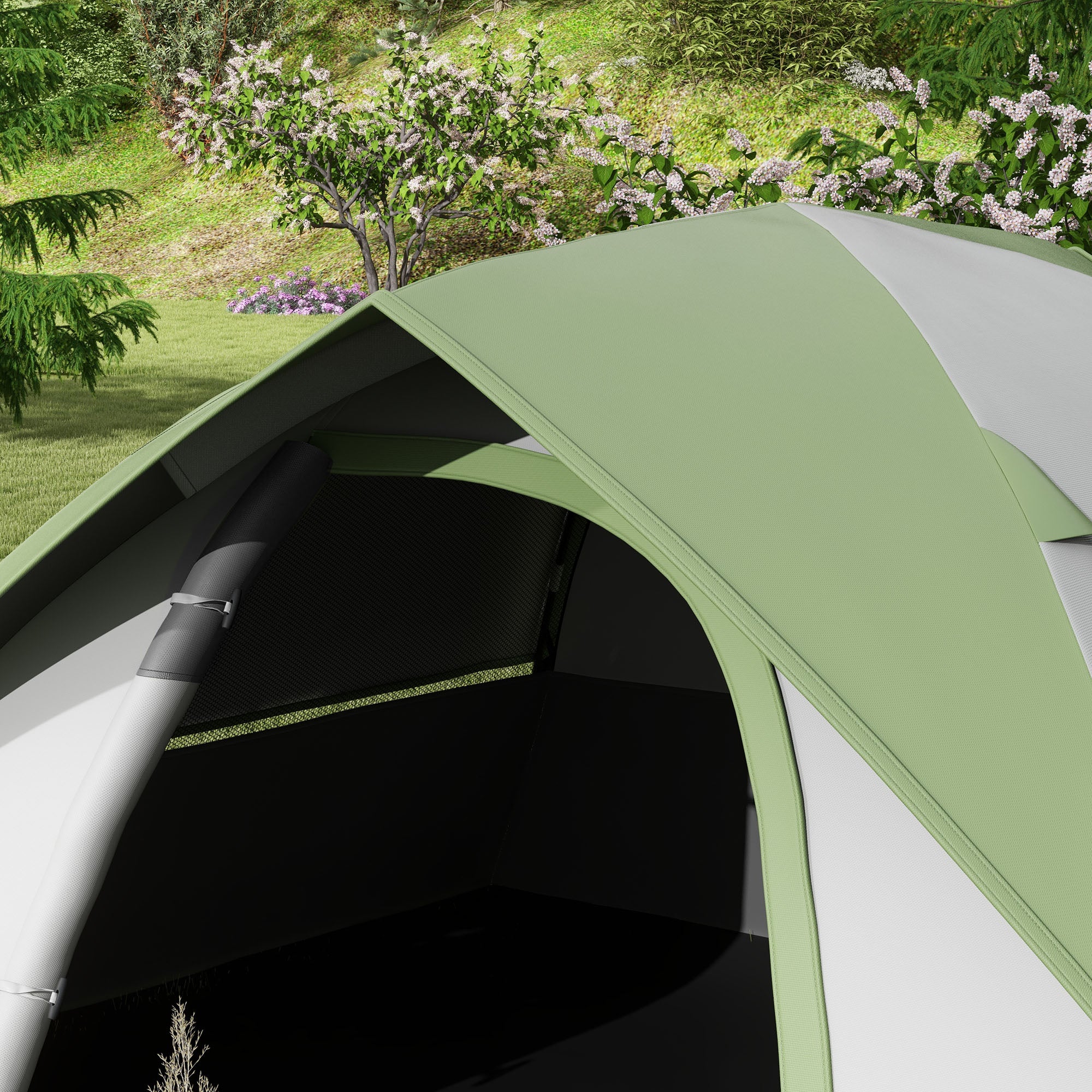 Dome Tent for 2 People Light, Stable Waterproof Family Tent with Door & Window Pack Bag, Hook, Camping Tent with 3000mm Water Column Tent for Camping Travel Trekking Garden