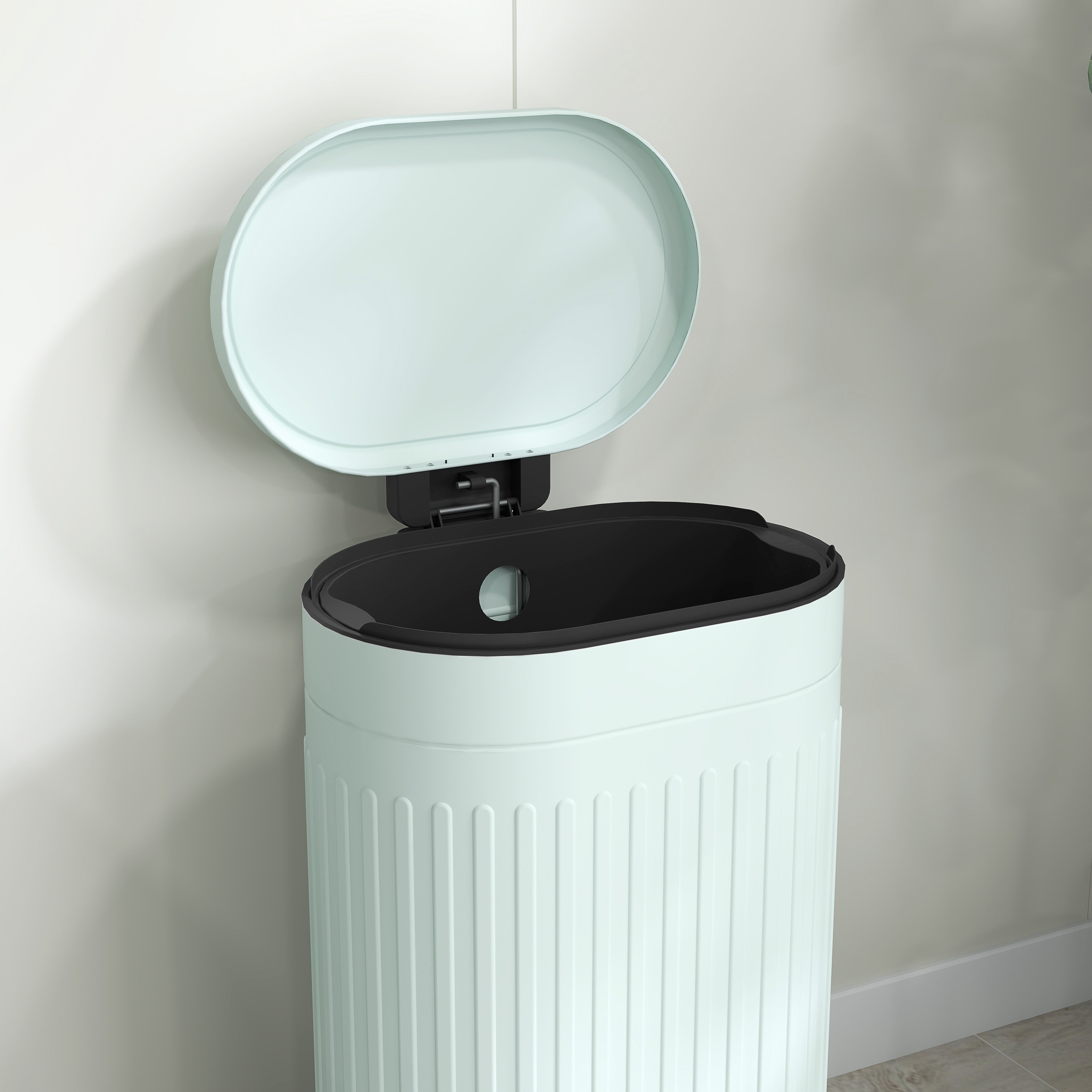 30L Pedal Bin with Removable Inner Bucket & Soft-Close Lid, Fingerprint-Resistant, Green (36.5 x 31.2 x 60.8 cm)