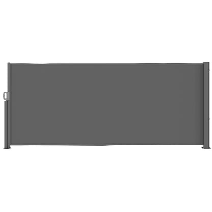 Retractable Side Awning - Privacy Screen with Wall Mount - Coated Side Awning - Windbreak 300x140cm - Awning for Balcony, Terrace, Garden Dark Gray