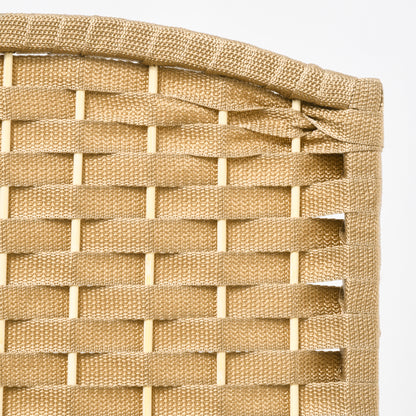 6 Panel 240 x 170 cm Bamboo Room Divider Folding Screen Privacy Screen for Living Room Natural