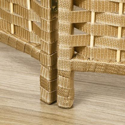 6 Panel 240 x 170 cm Bamboo Room Divider Folding Screen Privacy Screen for Living Room Natural