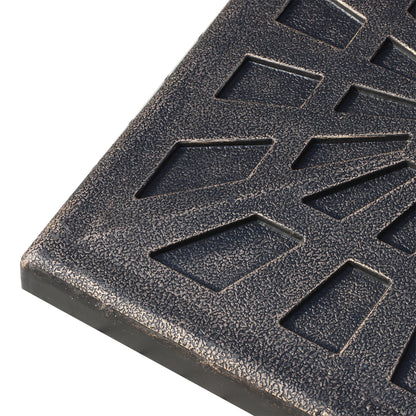 Umbrella Stand 15 kg Square Umbrella Base Holder, Umbrella Weight, Stand for Umbrella 38mm Pole Diameter, for Balcony, Terrace, Garden, Bronze