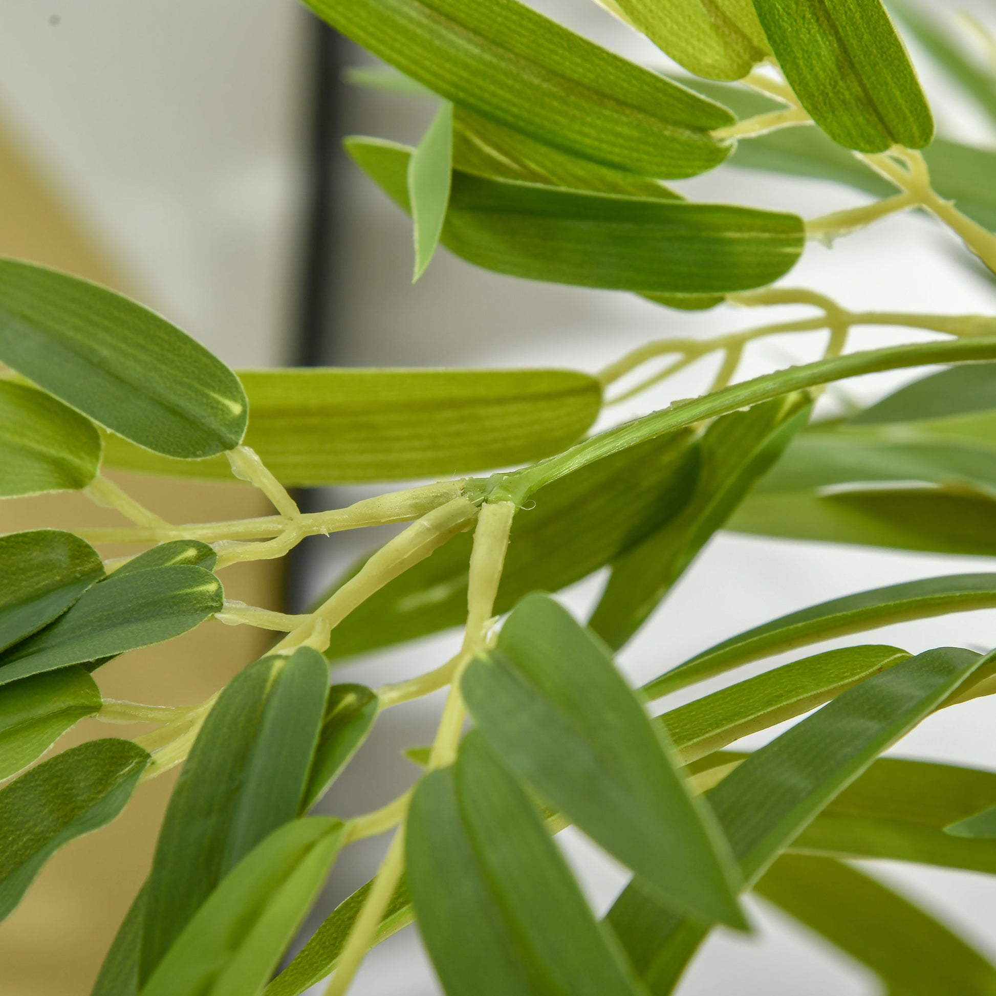 Large Artificial Bamboo 150 cm Fake Plant, Plastic Bamboo Artificial Plants, Faux Bamboo with Artificial Moss in Pot Decor for Living Room, Bedroom, Garden