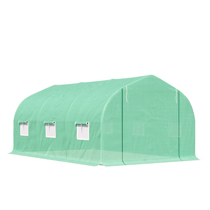 Foil Greenhouse Film Greenhouse Greenhouse Cold Frame Plant House Tomato House Gable Roof 450 × 300W × 205H cm