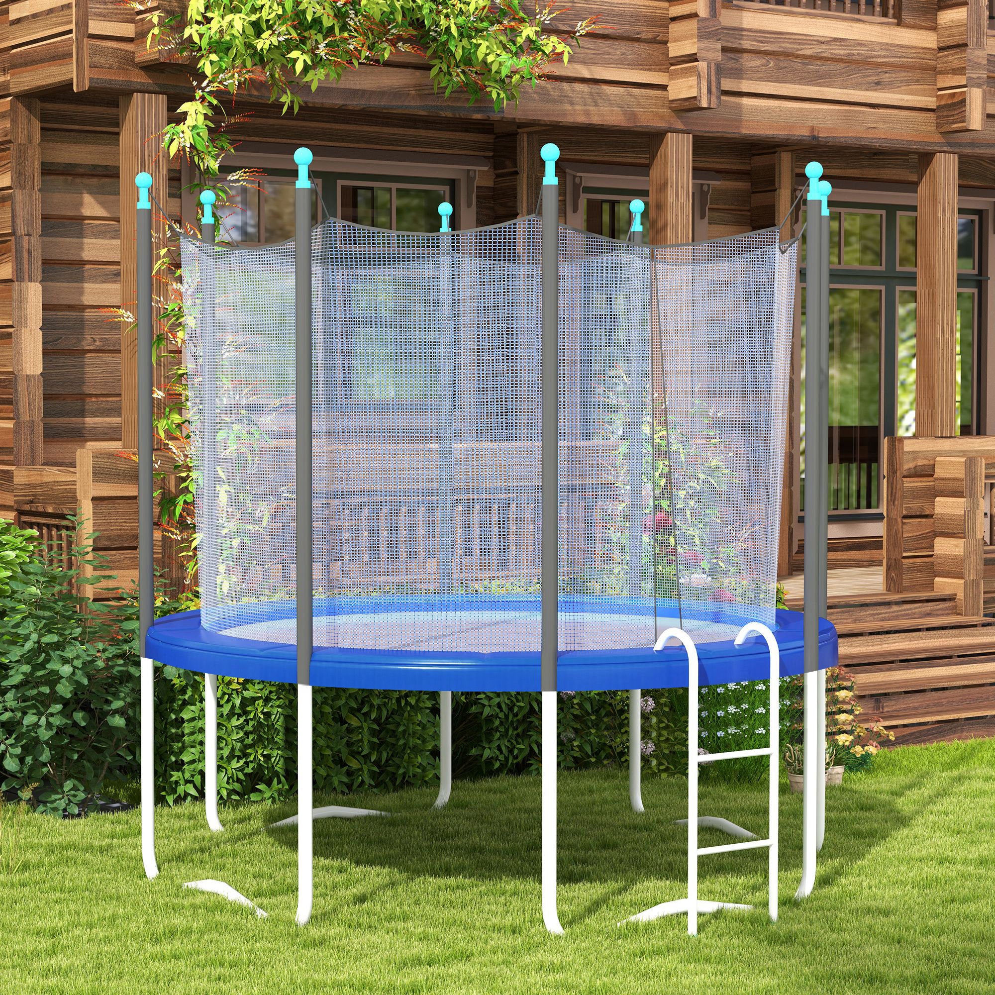 SPORTNOW Trampoline Safety Pad Ø12 ft (366 cm) – Tear-Resistant, UV-Resistant, Waterproof Spring Cover — Replacement Edge Pad for Garden Trampolines, Blue