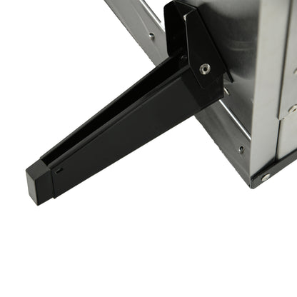 2-in-1 Wood Fired Pizza Oven with Pizza Stone, Pizza Peel, Pizza Paddle, Foldable Grill for Outdoor BBQ Steel Black