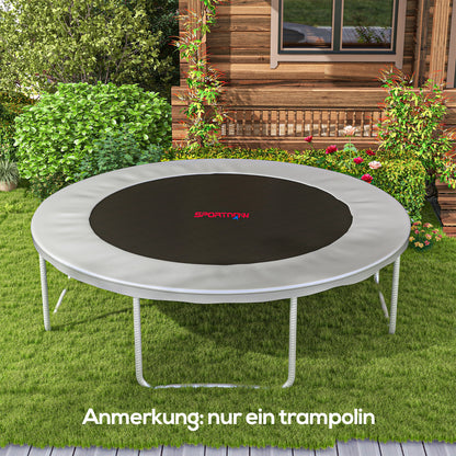 SPORTNOW Trampoline Jumping Mat Bounce Cloth for Trampolines Ø 366 cm, 72 Eyelets and 140mm Spring Length 8-Fold Seam UV-Resistant Jump Cloth 120 kg Load Capacity incl. Spring Tensioner Jump mat Spare Part