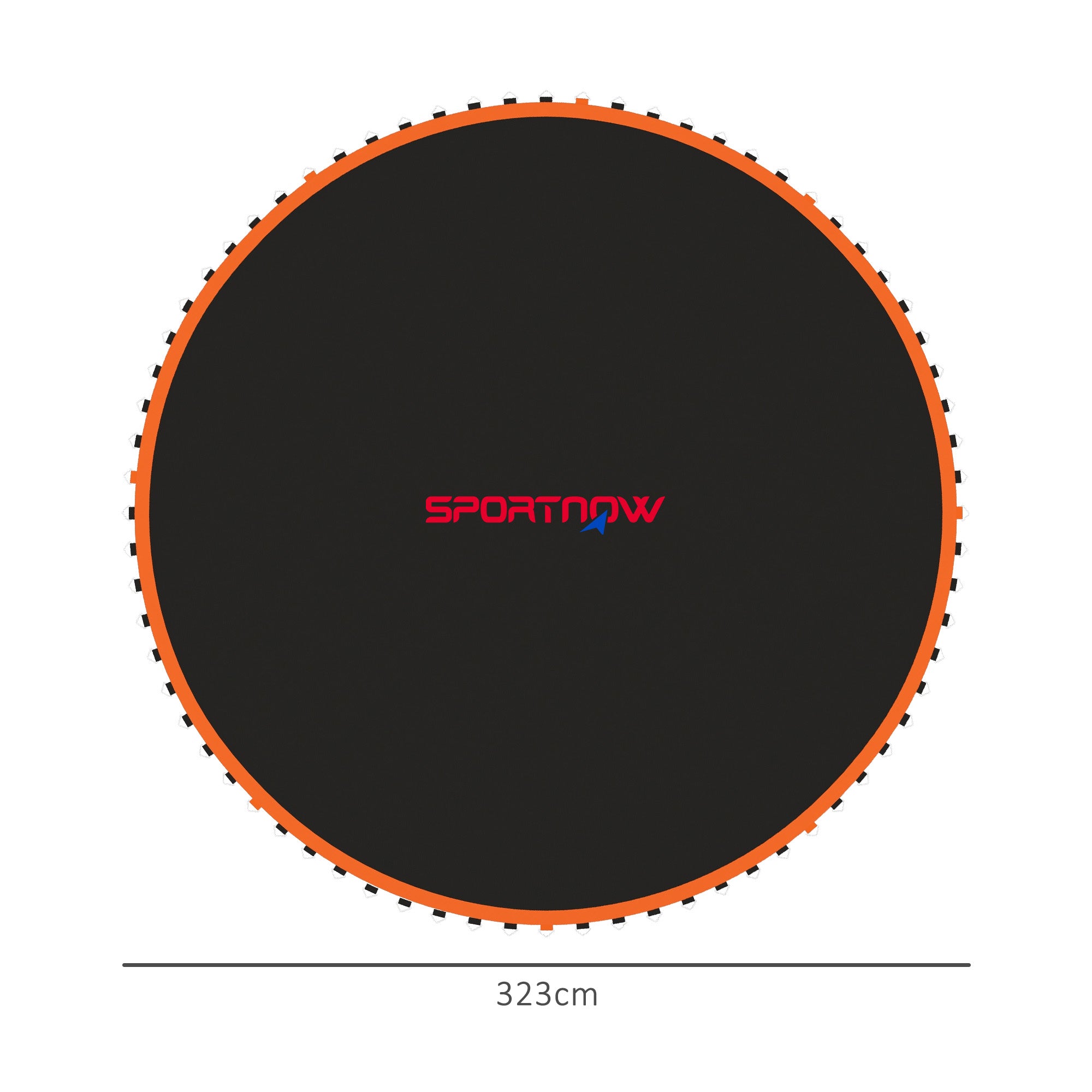 SPORTNOW Trampoline Jumping Mat Bounce Cloth for Trampolines Ø 366 cm, 72 Eyelets and 140mm Spring Length 8-Fold Seam UV-Resistant Jump Cloth 120 kg Load Capacity incl. Spring Tensioner Jump mat Spare Part