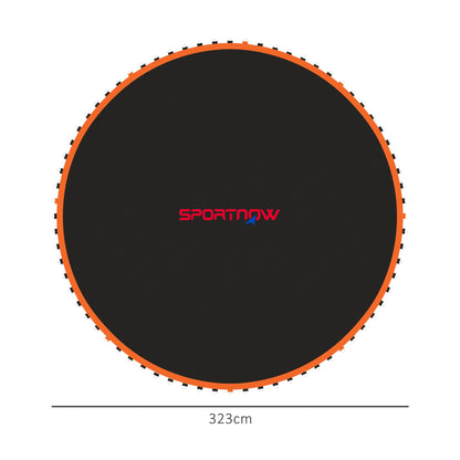 SPORTNOW Trampoline Jumping Mat Bounce Cloth for Trampolines Ø 366 cm, 72 Eyelets and 140mm Spring Length 8-Fold Seam UV-Resistant Jump Cloth 120 kg Load Capacity incl. Spring Tensioner Jump mat Spare Part