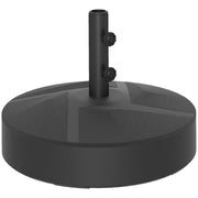 Umbrella Stand up to 30 kg fillable Umbrella Stand Round Umbrella Holder, Umbrella Weight, Stand for Umbrella 36/38/48mm Pole Diameter, for Balcony, Terrace, Garden, Black
