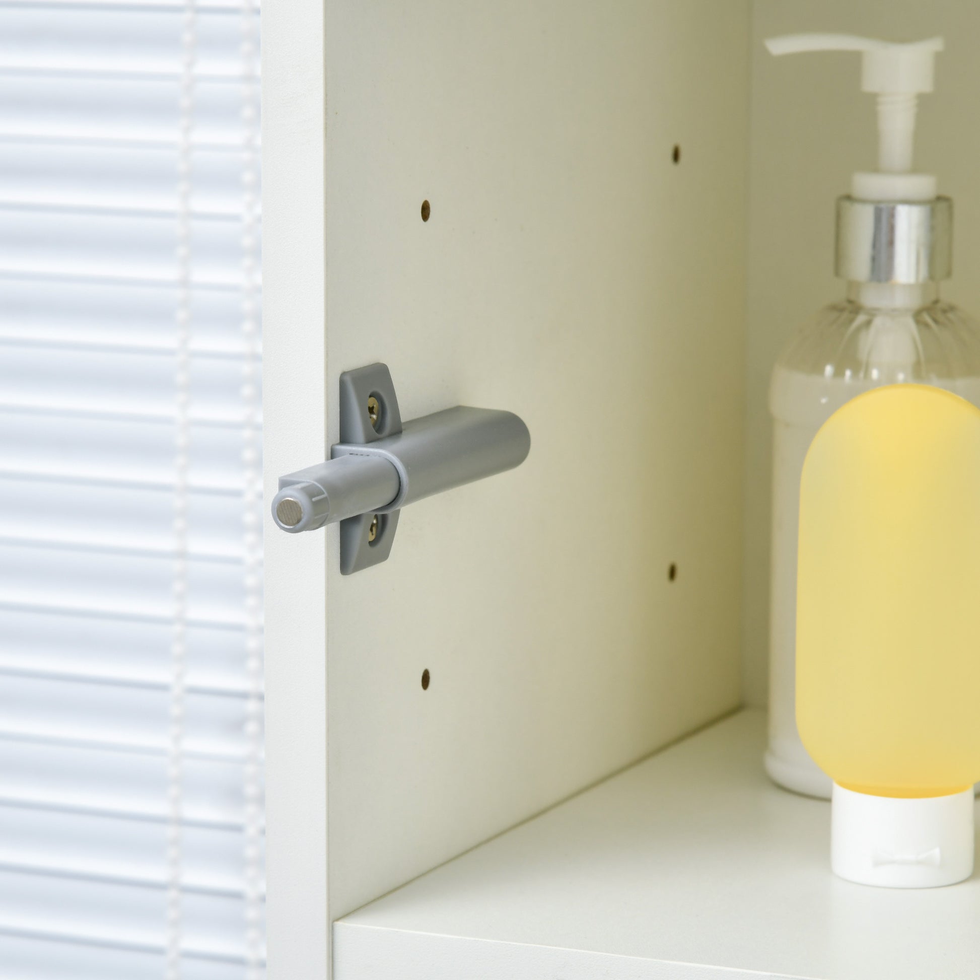 High Bathroom Cabinet with 1 Drawer and 5 Open Shelves Bathroom Auxiliary Column for Living Room Bathroom Bedroom Modern Style 30x28x170 cm White Gloss