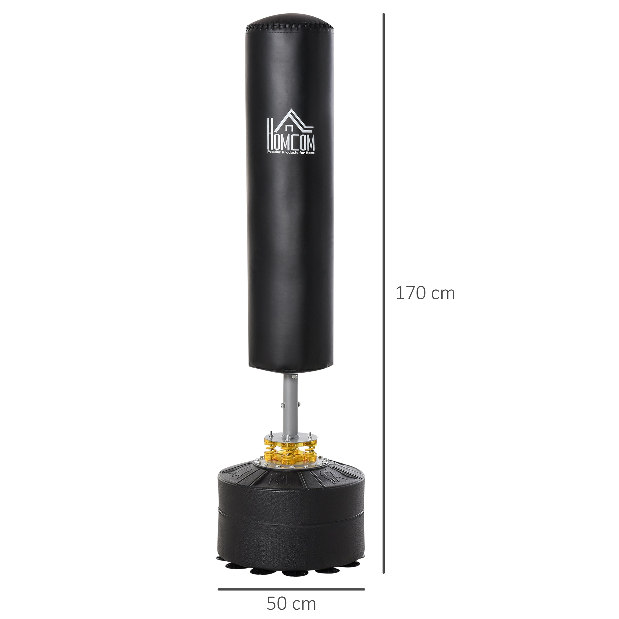 Freestanding Punching Bag 170cm Stand Boxing Bag with Suction Cup Base Kickboxing Bag Heavy Boxing Trainer for Adults Teenagers Fitness Punching Bag for Strength Training Boxing MMA Training