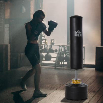 Freestanding Punching Bag 170cm Stand Boxing Bag with Suction Cup Base Kickboxing Bag Heavy Boxing Trainer for Adults Teenagers Fitness Punching Bag for Strength Training Boxing MMA Training