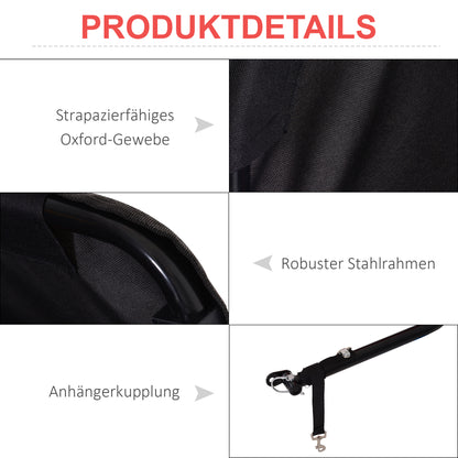 Transport Trailer Cargo Trailer Bike Cargo Trailer Cargo Trailer (Red-Black)