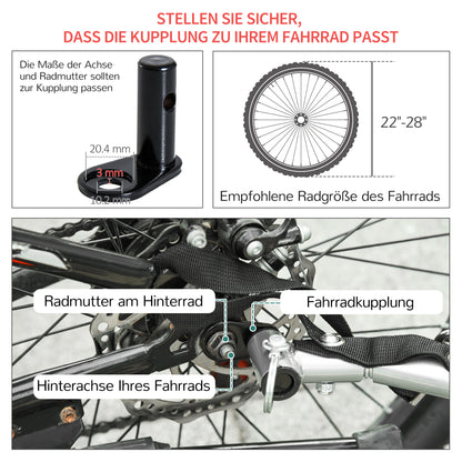 Transport Trailer Cargo Trailer Bike Cargo Trailer Cargo Trailer (Red-Black)