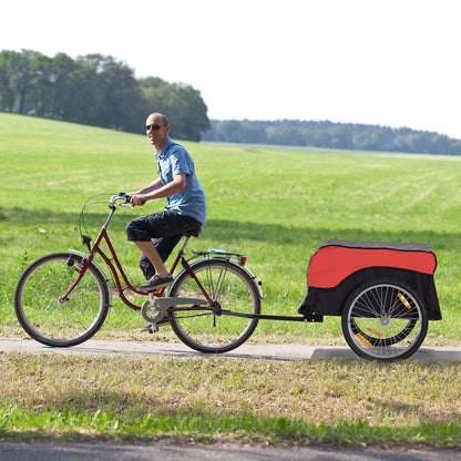 Transport Trailer Cargo Trailer Bike Cargo Trailer Cargo Trailer (Red-Black)