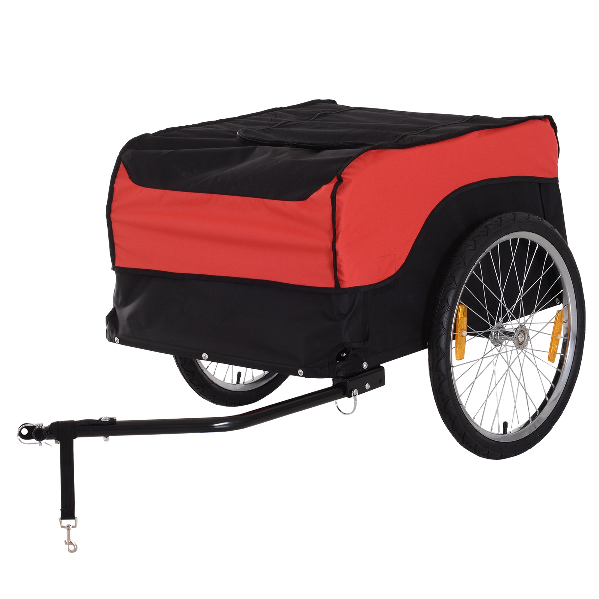 Transport Trailer Cargo Trailer Bike Cargo Trailer Cargo Trailer (Red-Black)