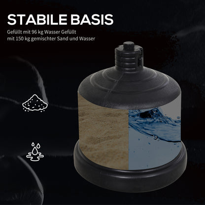 Freestanding Punching Bag Boxing Bag Dummy Training Partner Punching Bag 158-186 cm Height Adjustable NEW Black+Brown