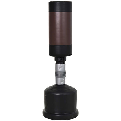 Freestanding Punching Bag Boxing Bag Dummy Training Partner Punching Bag 158-186 cm Height Adjustable NEW Black+Brown