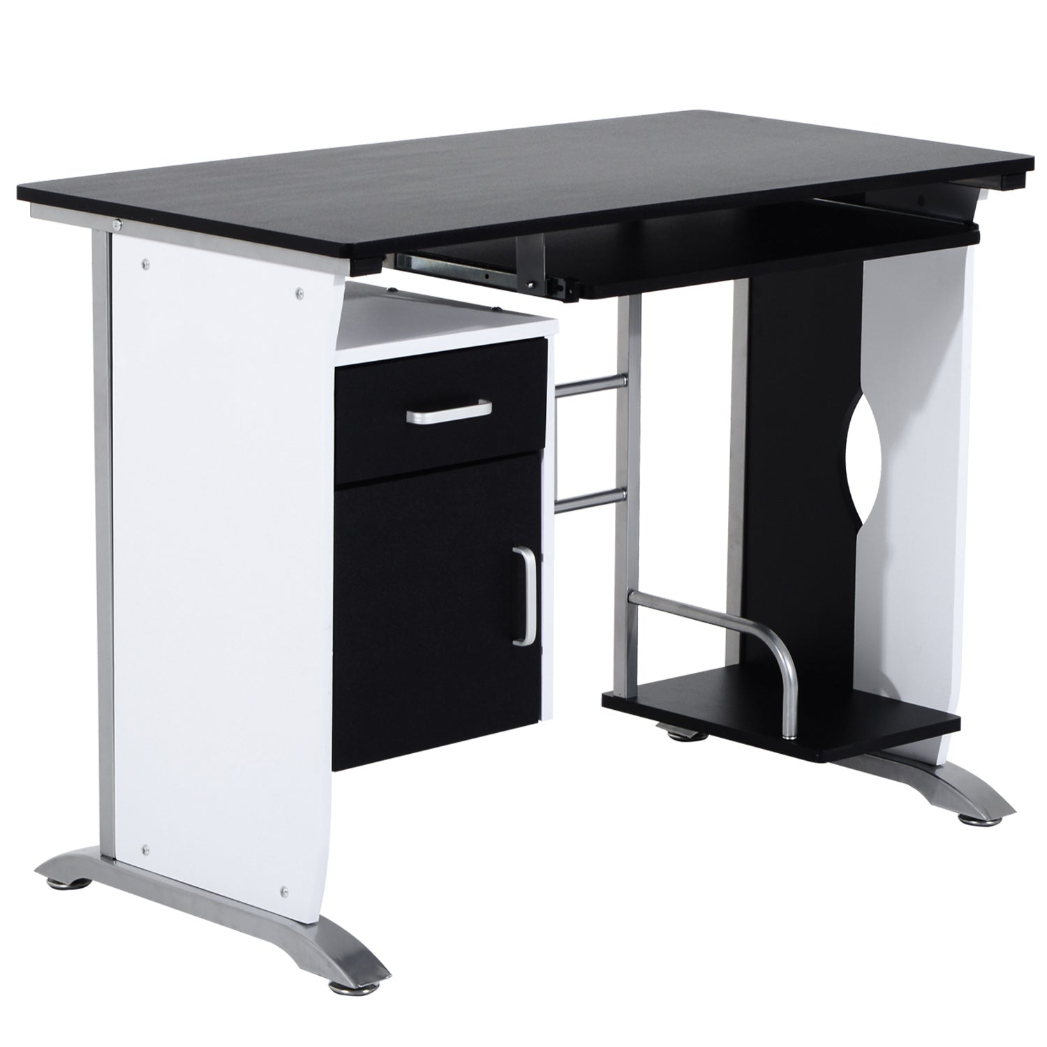 PC Computer Desk Office Desk 100x52x75cm Wood Furniture