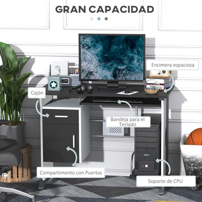 PC Computer Desk Office Desk 100x52x75cm Wood Furniture