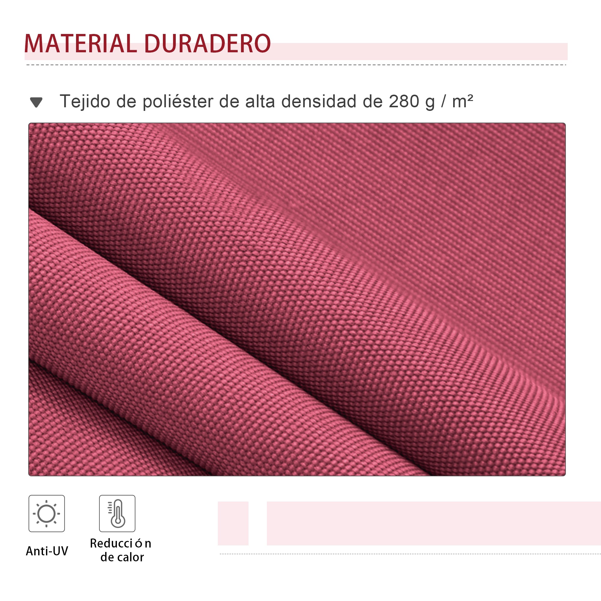 Manual Retractable Awning 395x245 cm Balcony Awning with Waterproof and Anti-UV Metal Crank Outdoor Roll-Up Awning for Garden Terrace Windows Red