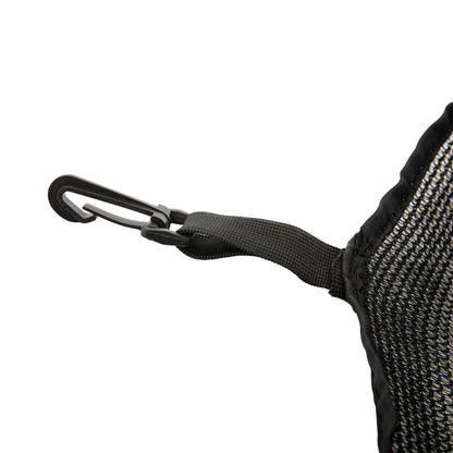 Replacement Safety Net for Round Trampoline Ø244 cm for Outdoor with Zippered Door for 6 Straight Poles Ø244x180 cm Black