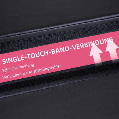 Dance Pole Mat, Ø 150cm Pole Dance Safety Mat, 5 cm Thick Pole Dance Mat, Foldable Safety Mat, Portable Fitness Mat, Shock-Absorbing Safety Mat, Gymnastics, Yoga, Black