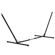 Adjustable Garden Hammock Stand 313-388x109x116 cm Metal Structure for Indoors and Outdoors Max Load 120 kg