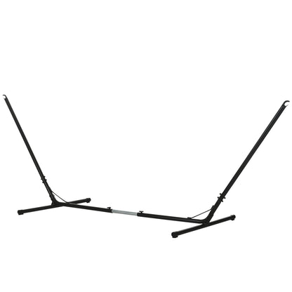 Adjustable Garden Hammock Stand 313-388x109x116 cm Metal Structure for Indoors and Outdoors Max Load 120 kg