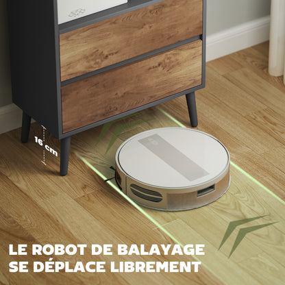 Bookcase Storage Shelf with 4 Open Compartments and 2 Drawers, Storage Shelf for Living Room, Bedroom, Office, 60 x 30 x 179 cm, Gray