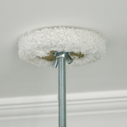 Ceiling Cat Scratching Post, Cat Gym with Adjustable Pole from 225-255 cm, Ball, Platforms and Whale-Shaped Base, White