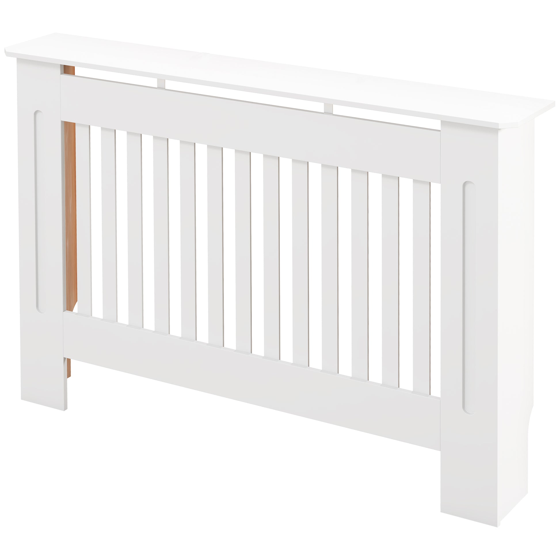 Radiator Cover Modern Radiator Cover Made of MDF for Living Room Bedroom 112x19x81cm White